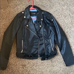 Faux leather jacket - FashionNova